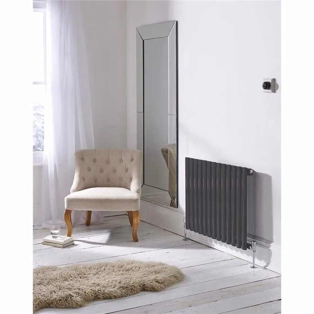 Clifton Anthracite Horizontal Single Panel Radiator, H 60 cm x W 96 cm – 2
