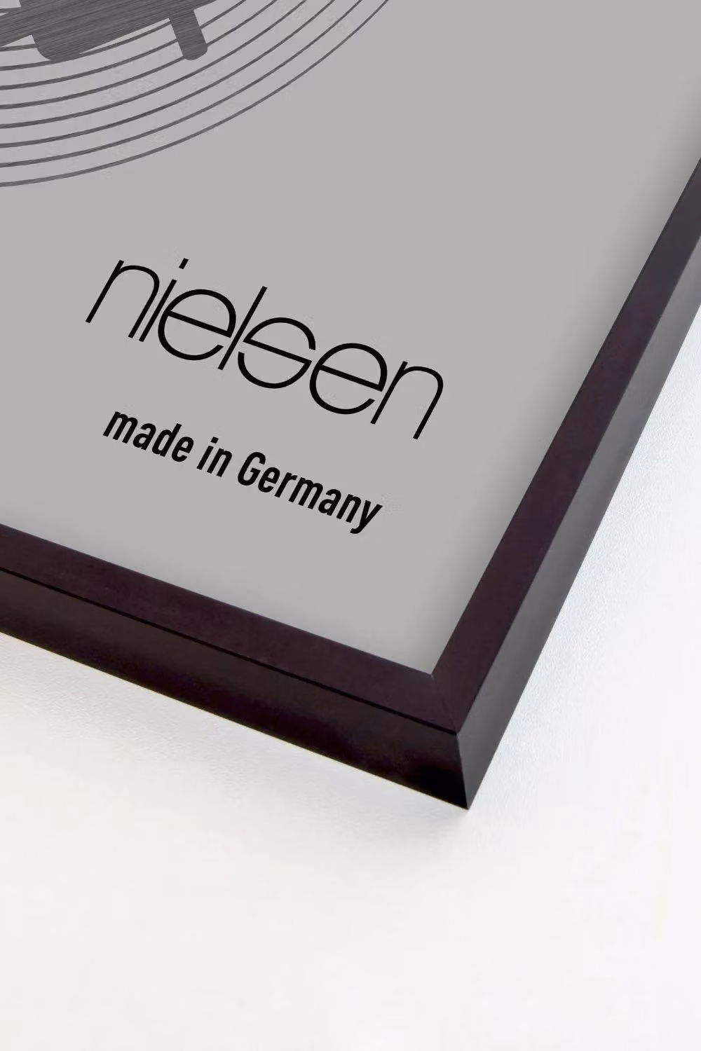 Nielsen Design Set of 3 Aluminium Vinyl 12 inch LP Record Display Frames, Black, W: 32 cm, H: 33 cm – 3