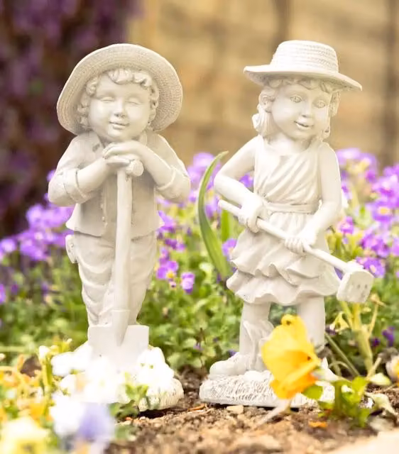 Marco Paul Kids Garden Resin Ornament in White