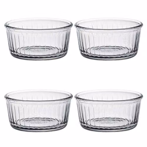 Duralex Transparent Glass Ramekins, Pack of 4, 8.5cm – 1