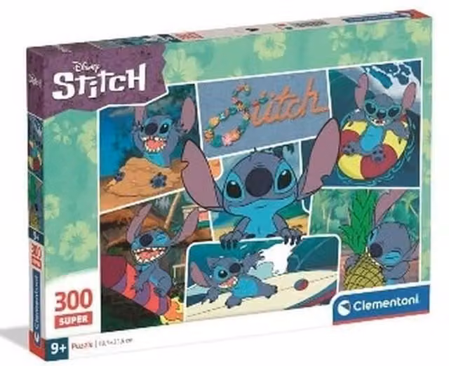 Clementoni Disney Stitch 300 Piece Jigsaw Puzzle in Multicolour