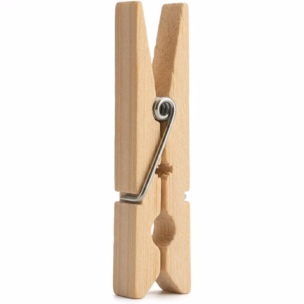 Bedsland Heavy Duty Natural Wooden Cloth Pegs, 24 Pack, Brown – 2