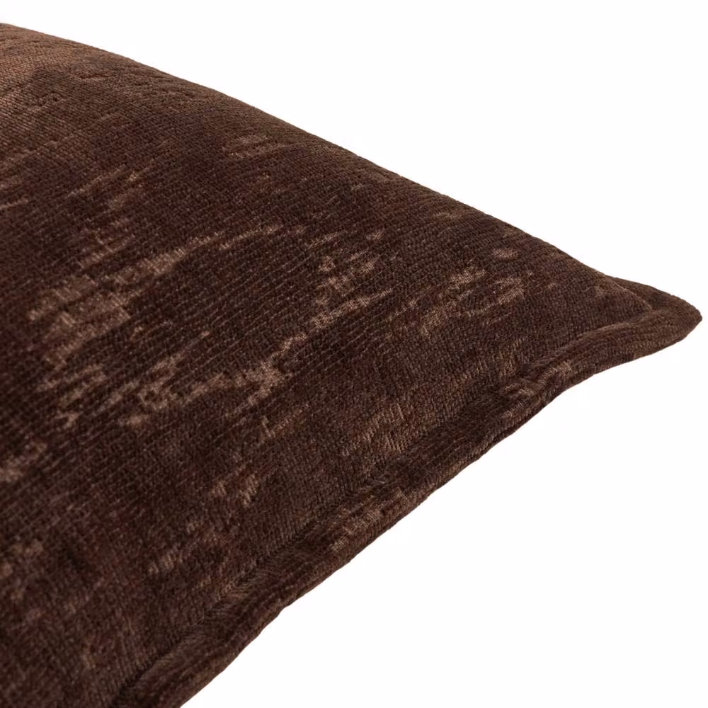 Paoletti Aurelio Brown Chenille Jacquard Square Cushion, W/D/H: 45 x 45 x 45 cm – 3