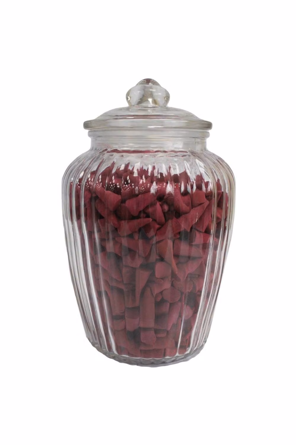 KDMD Pumpkin Shaped Glass Candy Jar in Clear, W: 15 cm, H: 24.5 cm – 2