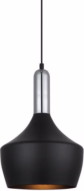 Netlighting Ophelia Modern Black Metal Dome Hanging Pendant Light with E27 Socket – 2