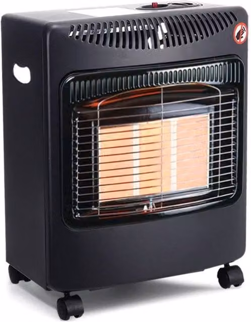 NESTLUNE 4.2kW Portable Indoor Butane Gas Heater in Black – 1