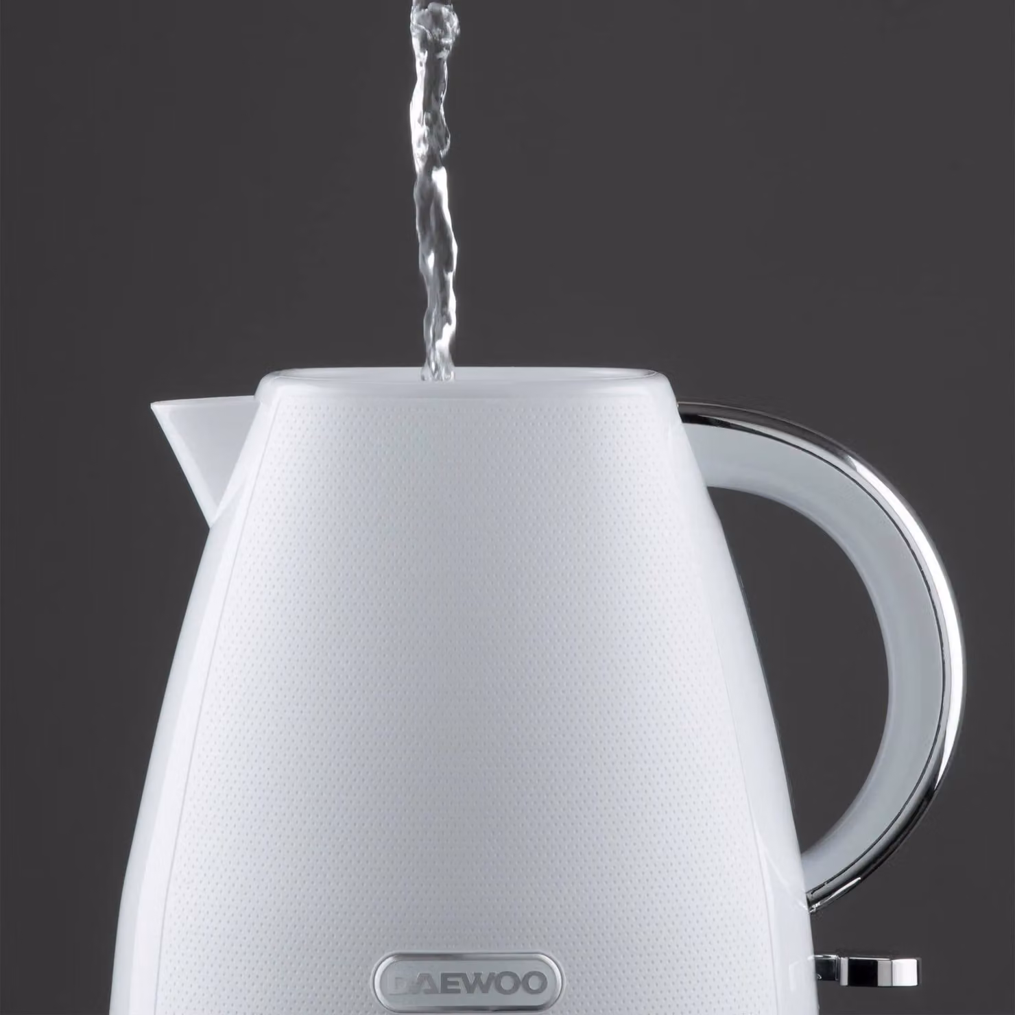 Daewoo Stirling Pyramid Cordless Kettle, 1.7 Litre, 3kW Rapid Boil, White – 2