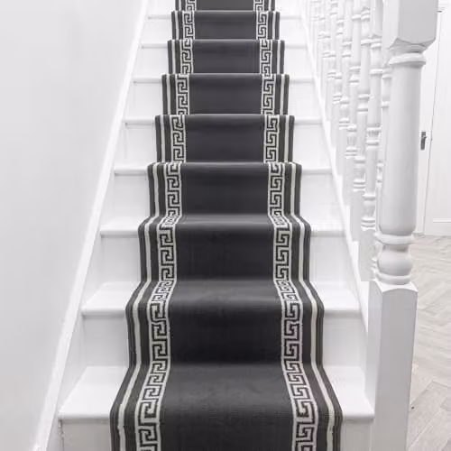 runrug Soft and Durable Stair Runner in Grey, 100 cm x 600 cm – 2