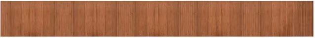 Berkfield Home Rectangular Bamboo Rug in Brown, W: 60 cm, L: 500 cm – 1