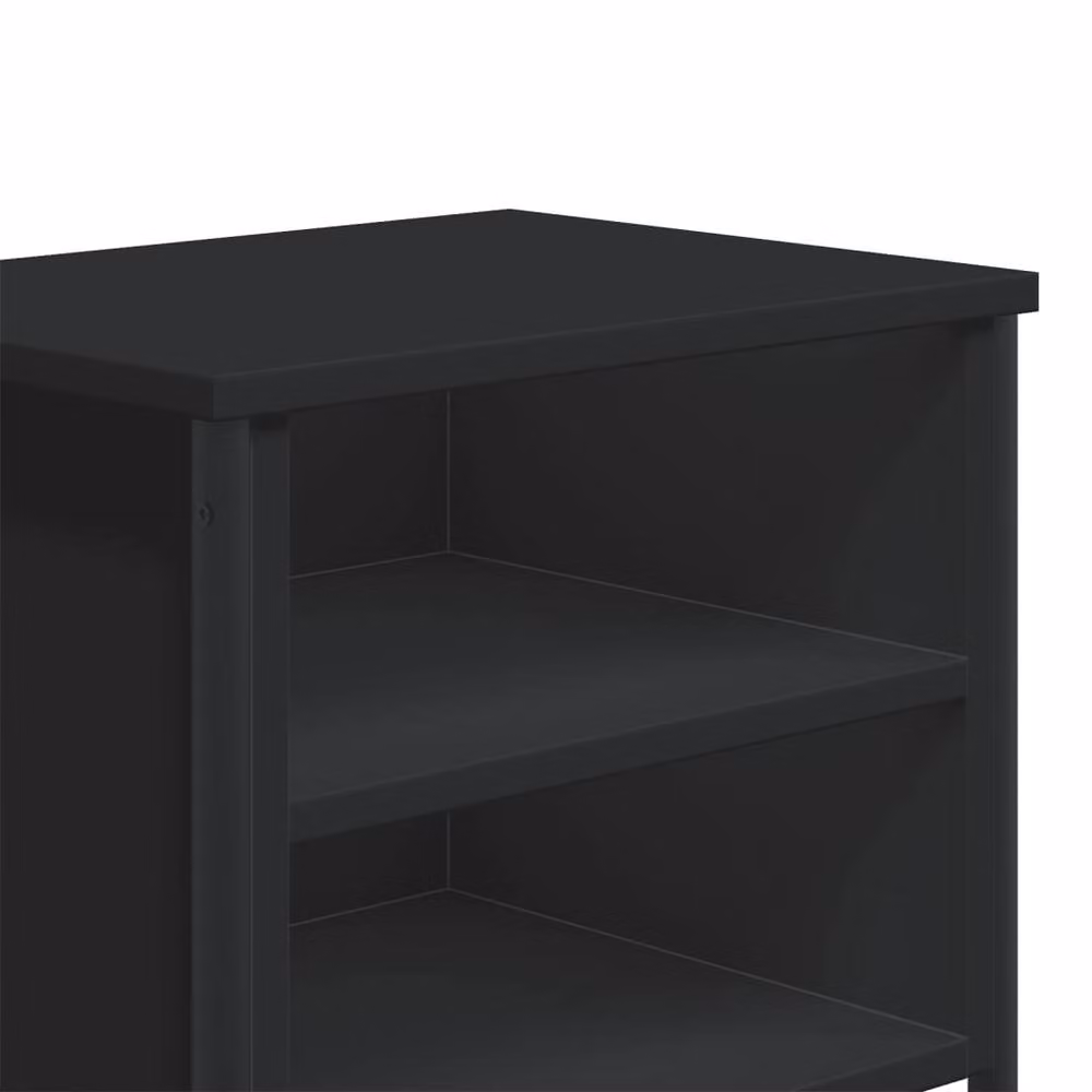 Berkfield Home Decorative Bedside Cabinet Set in Black, 2 Pieces, W/D/H: 40 x 30 x 40 cm – 7