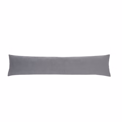 OHS Matt Velvet Draught Excluder Cushion in Grey, W 90 cm x D 20 cm