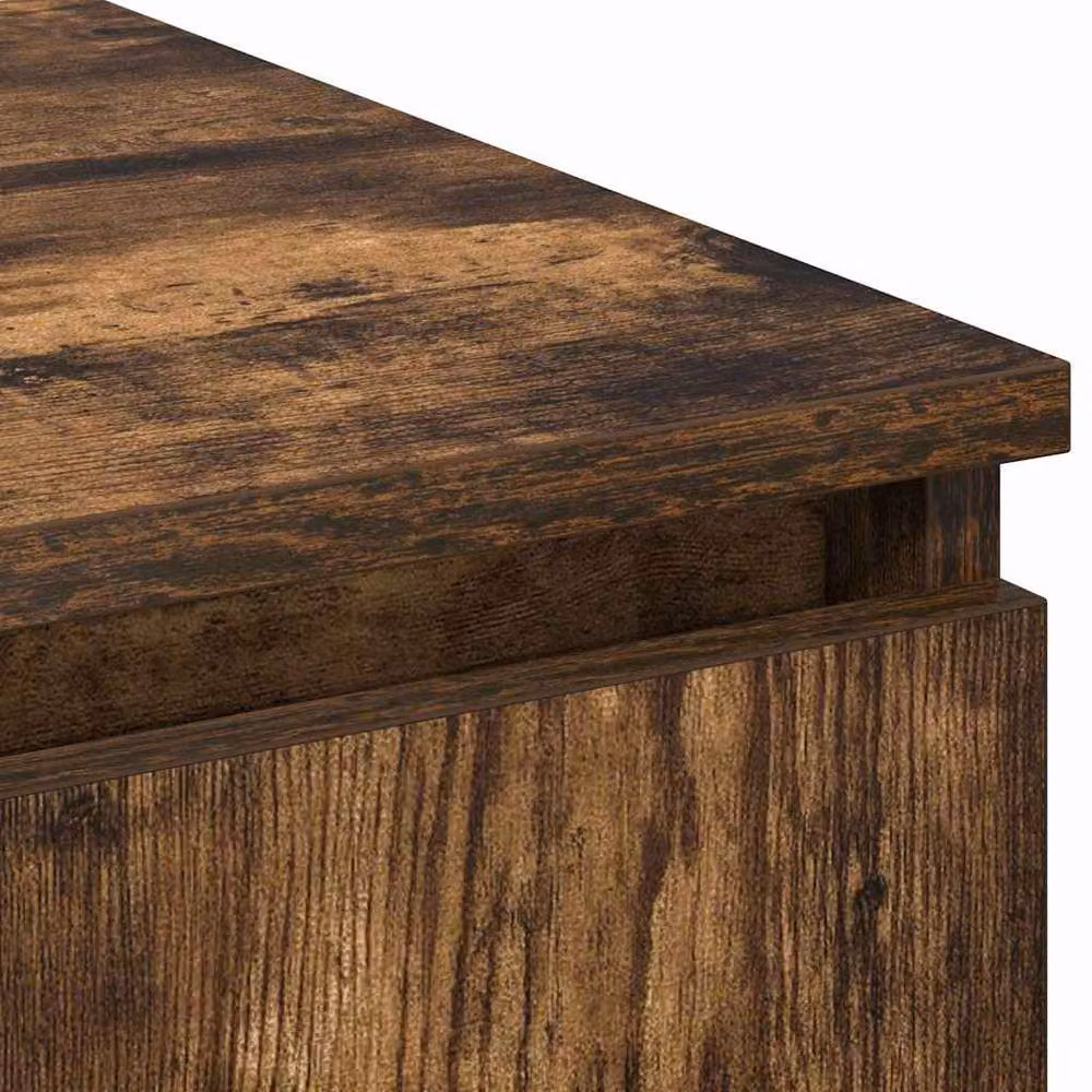Berkfield Home Modern TV Cabinet with LED in Smoky Oak Brown, W/D/H: 180 x 38 x 49 cm – 6