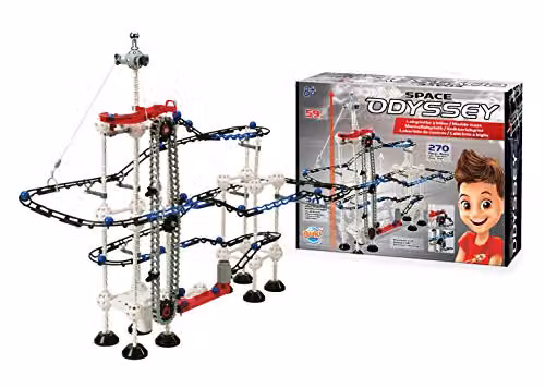 BUKI PM517 Marble Run Space Odyssey Creative Gravity Ball Set in White and Multicolour – 2