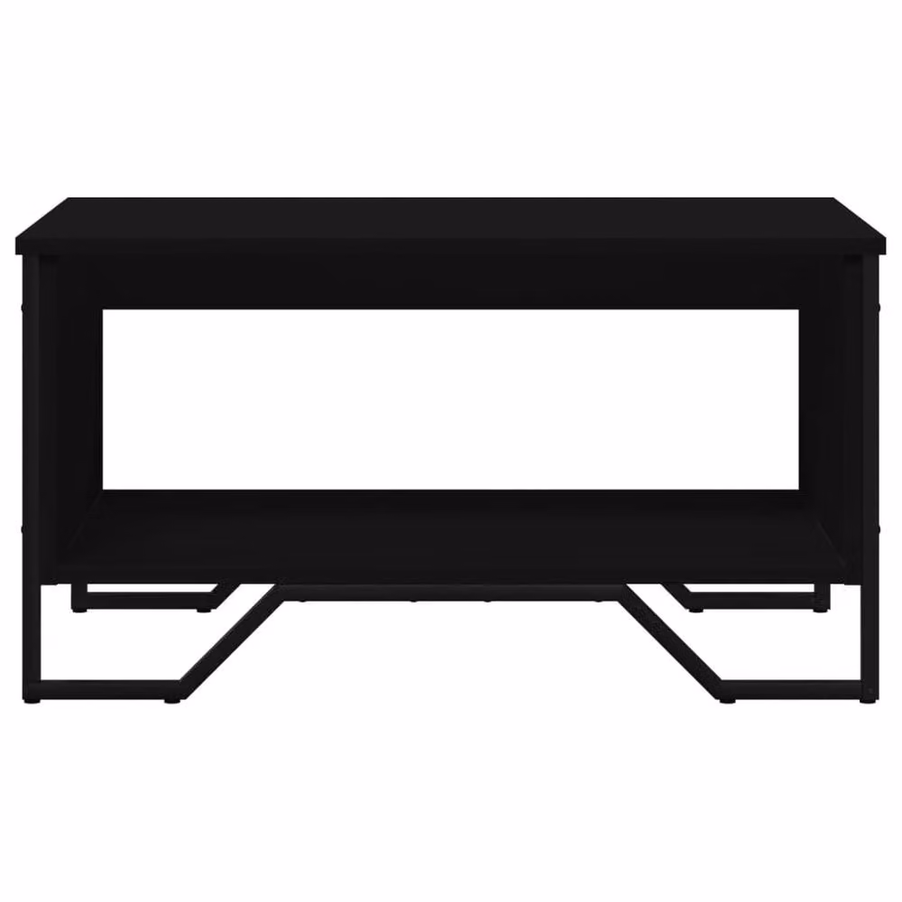 Berkfield Home Modern Black Rectangular Coffee Table in Matt MDF, W: 75 cm, D: 51 cm, H: 40 cm – 5