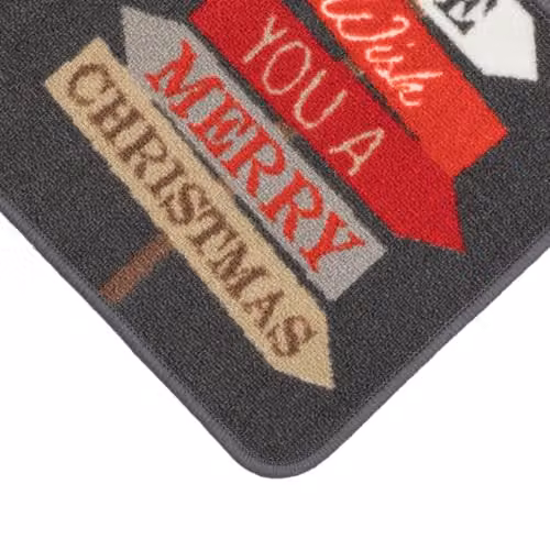 JVL Premium Christmas Gonk Washable Door Mat, Multicolour, W: 40 cm, D: 70 cm – 3