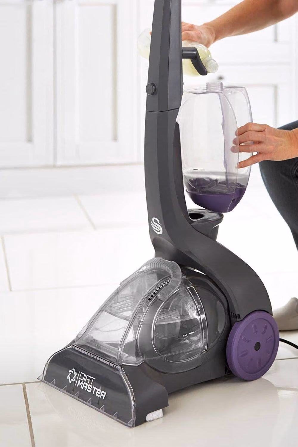 Swan Dirtmaster Carpet Cleaner in Black and Purple, Lightweight Wet Cleaner for Carpets, Rugs and Car Seats, Deep Cleaning with Stain Removal and Pet Odour Neutralisation, SC17310N – 4