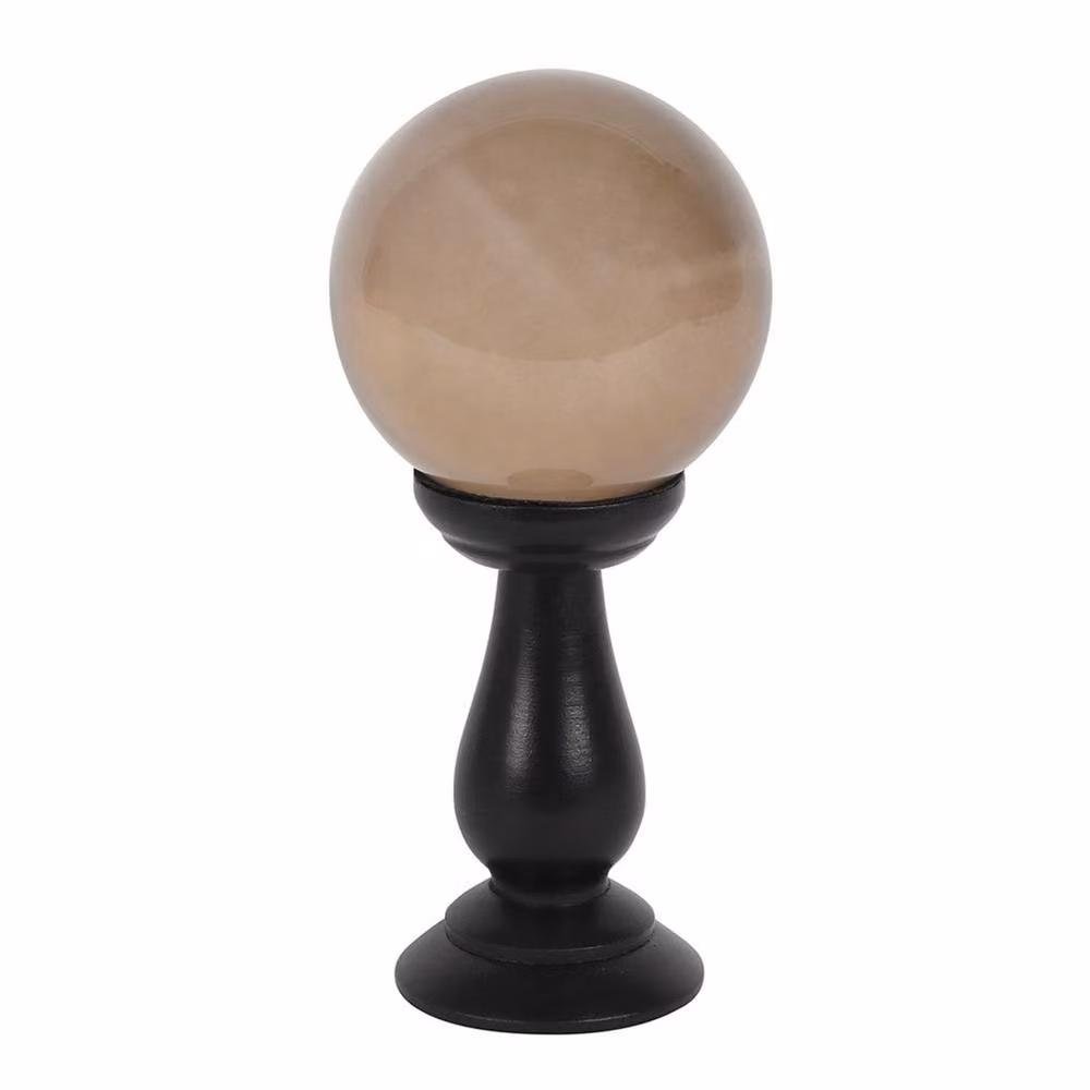 Something Different Crystal Ball Tabletop Ornament in Light Sand – 2