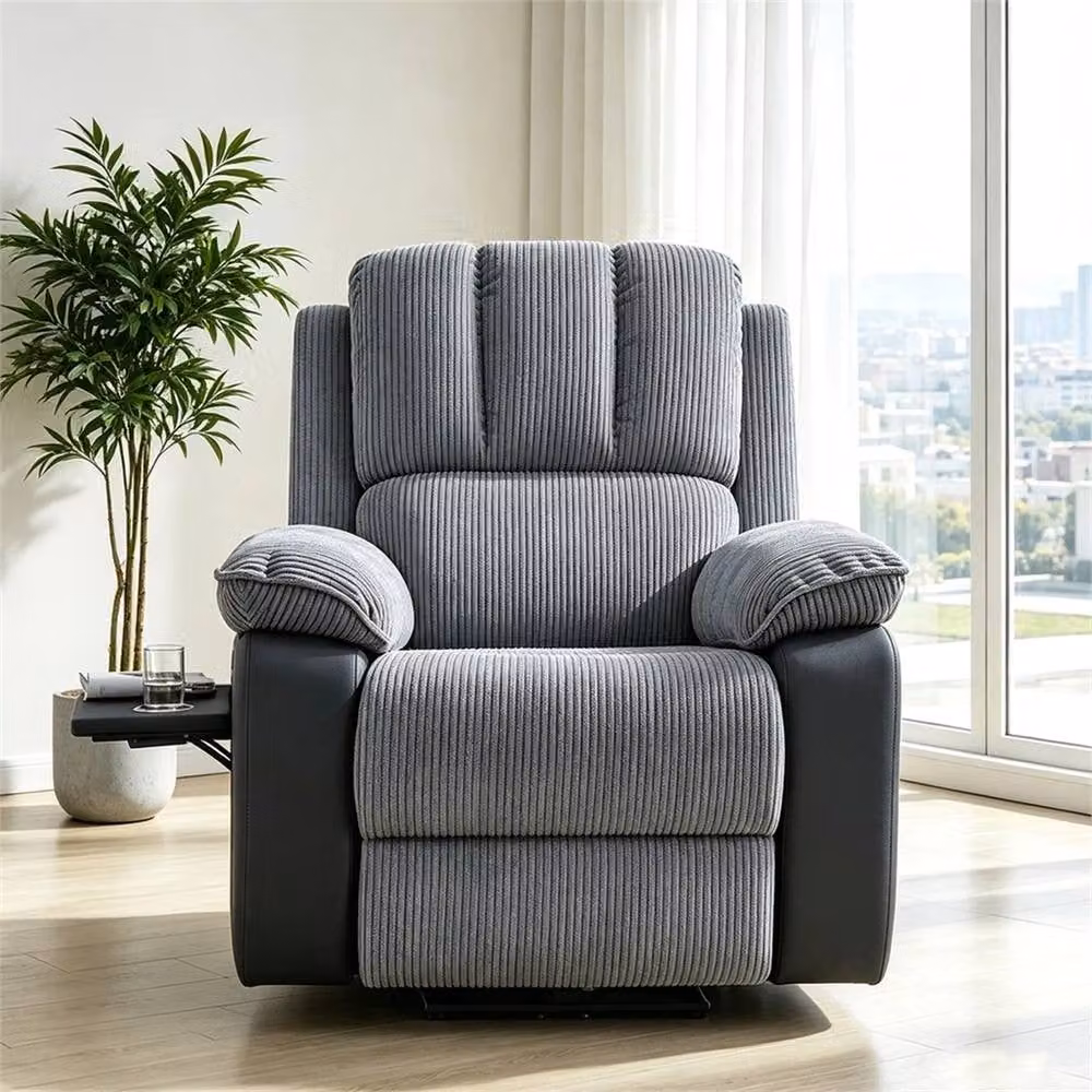 FORGEVIO Modern 1 Seater Electric Recliner Sofa Armchair in Grey – 5