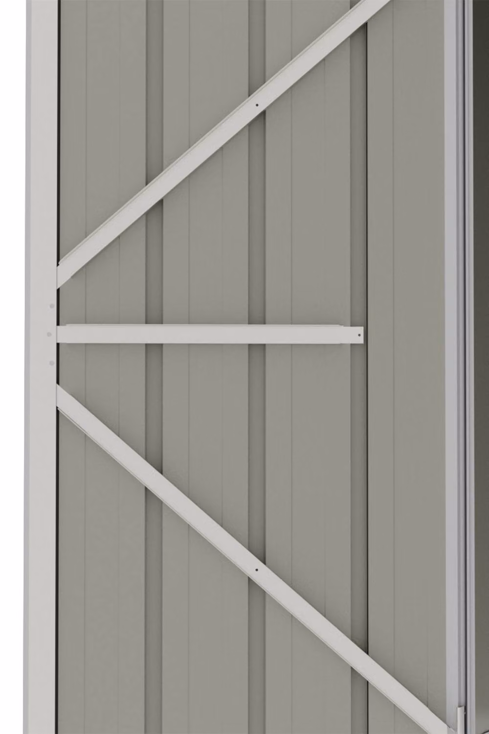 Living and Home Metal Outdoor Rubbish Bin Storage Shed in Grey – 6