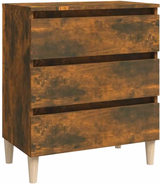 Berkfield Home Smoked Oak Sideboard in Brown, W/D/H: 60 x 35 x 69 cm – 1