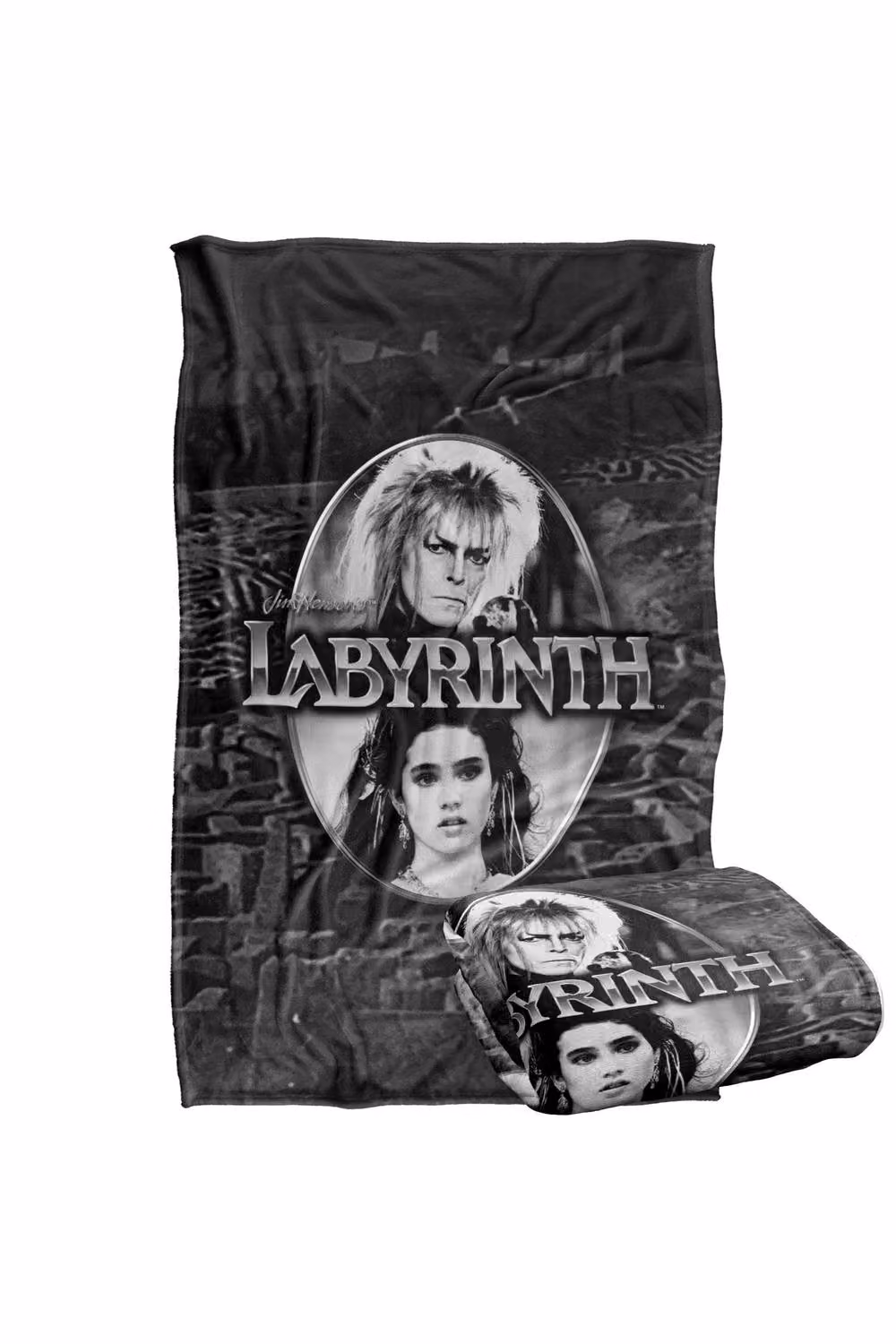 LOGOVISION Jim Henson Labyrinth Silver Portrait Maze Super Soft Fleece Throw Blanket, W/D/H: 91 x 147 cm – 7