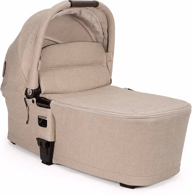 Nuna MIXX Next Carrycot in Beige Cotton with Rain Cover