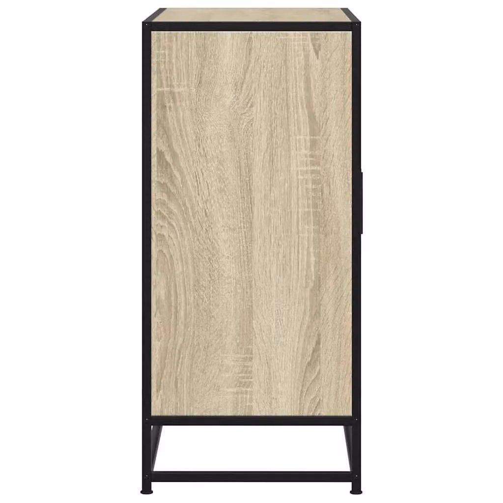 Berkfield Home Industrial Sideboard in Sonoma Oak and Brown, W/D/H: 68 x 35 x 76 cm – 4