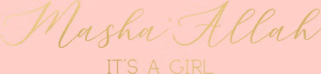 Peacock Supplies Luxury Foiled Baby Girl Greeting Card in Pink and Gold
