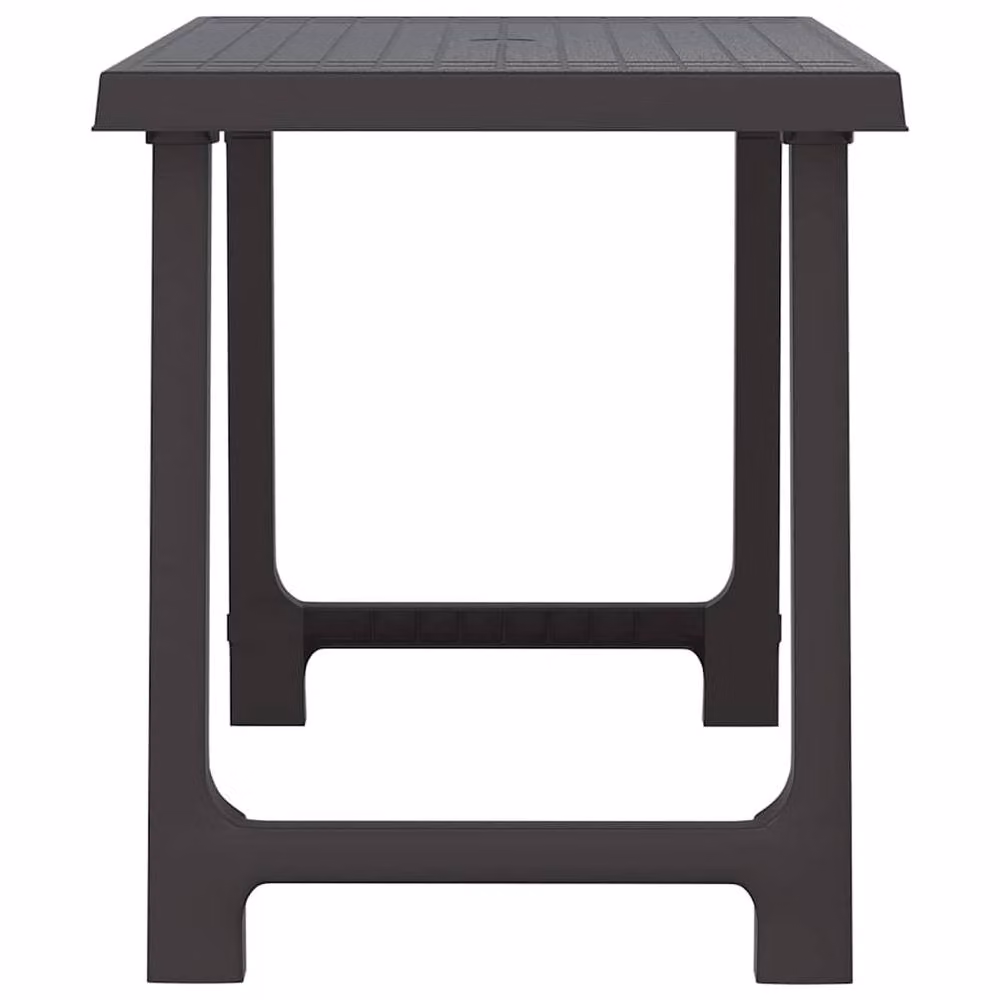 Berkfield Home Camping Table in Anthracite and Black with Wooden Look, W: 79 cm, D: 56 cm, H: 64 cm – 4