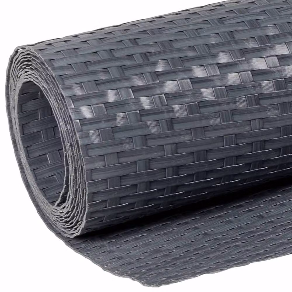Berkfield Home Anthracite Poly Rattan Balcony Screen, W: 300 cm, H: 90 cm – 6