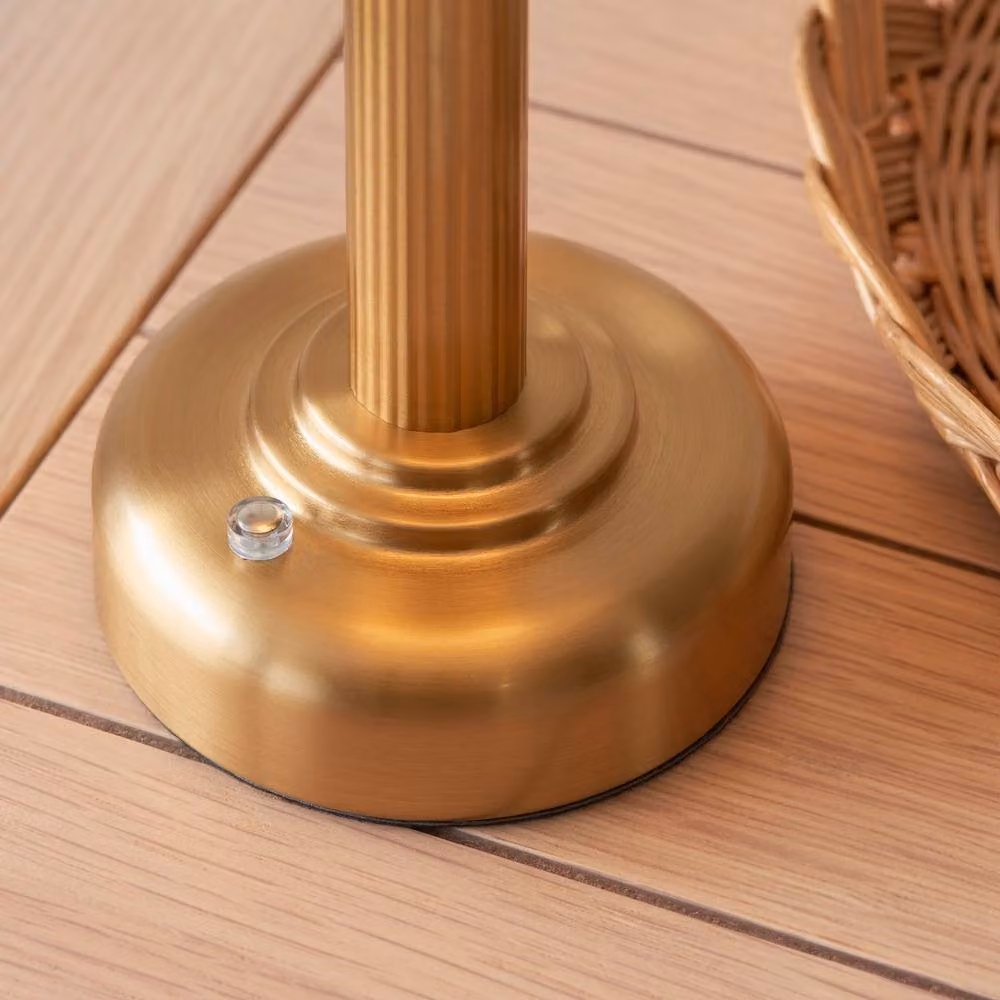 Netlighting Bridport Rechargeable Dimmable Table Lamp in Gold and Brass with Integrated Warm White LED – 3