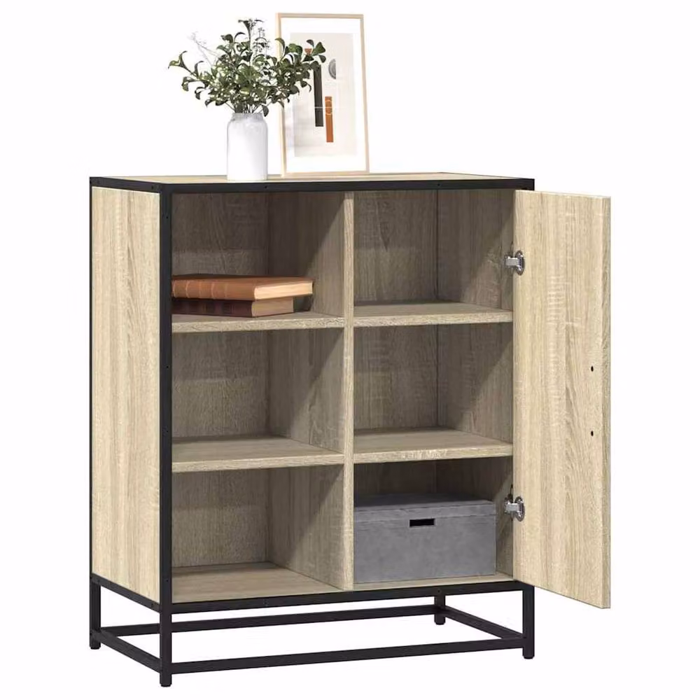 Berkfield Home Sonoma Oak Sideboard in Light Brown, W/D/H: 62 x 35 x 76 cm – 2