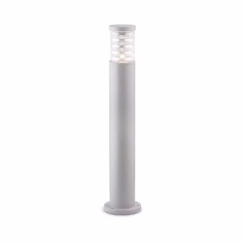 Netlighting Tronco Outdoor Tall Bollard Light in Grey Aluminium and Glass with E27 Socket, IP44 Rated
