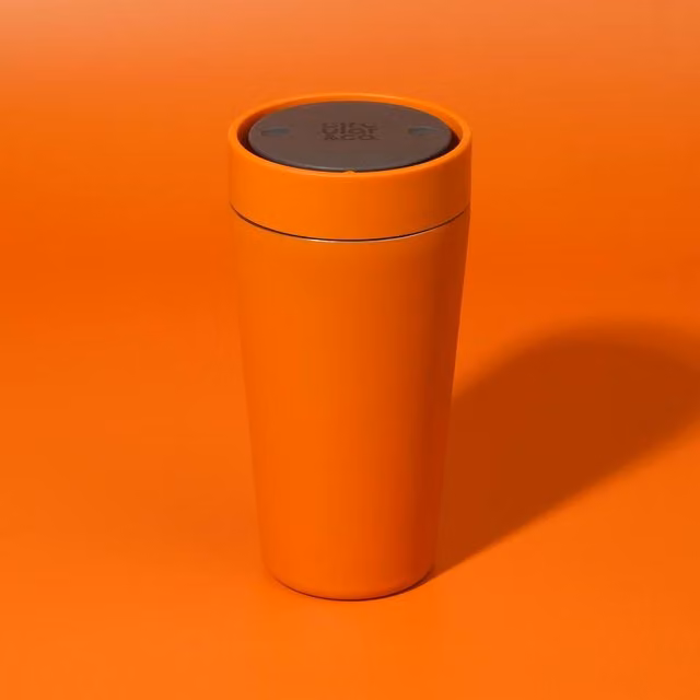 Circular & Co Insulated Stainless Steel Travel Mug in Orange, 8oz/227ml – 1