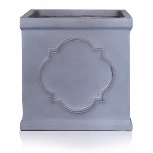 Idealist Grey Reinforced Stone Square Garden Planter, 45 x 45 cm – 2