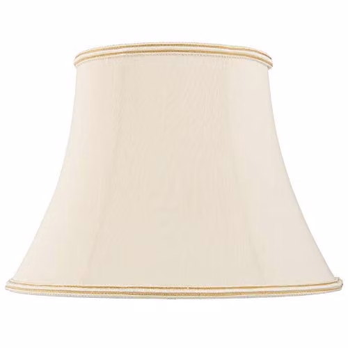 Loops Handmade Oval Fabric Lamp Shade in Beige, 30.48 cm