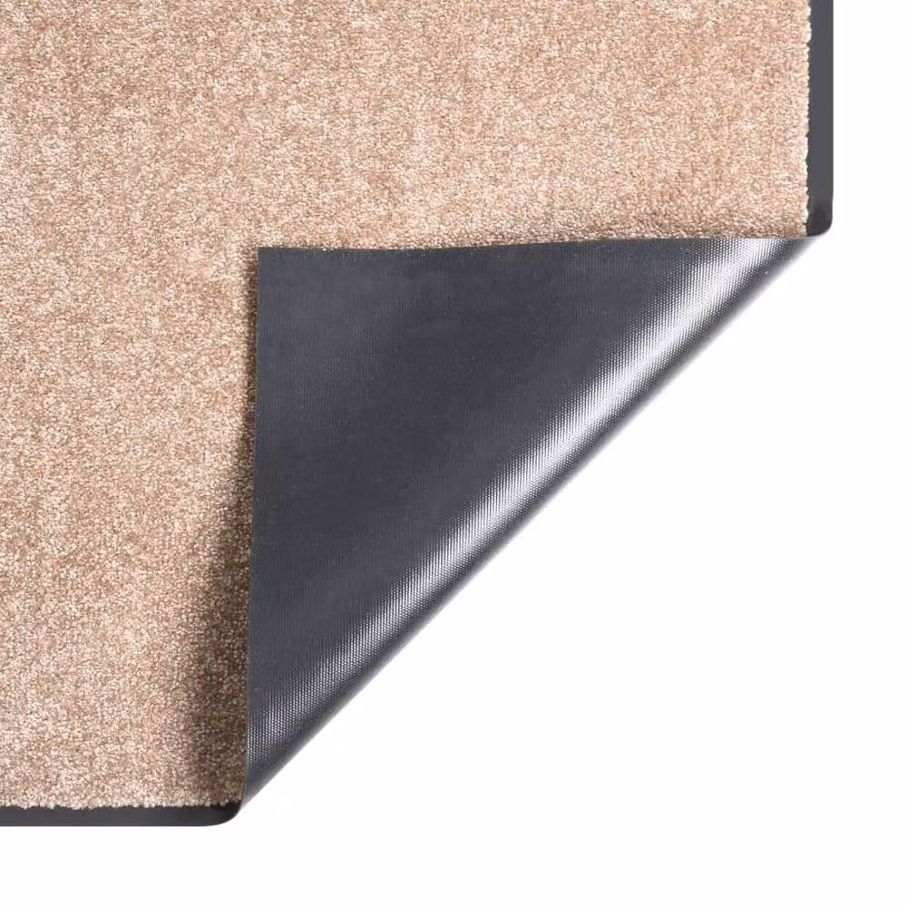 Berkfield Home Non-Slip Rectangular Doormat in Beige, W: 80 cm, L: 120 cm – 2