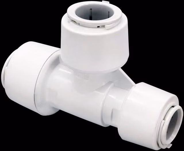 FloPlast FloFit+ Reducing Tee 28mm x 22mm Grey FRT282228