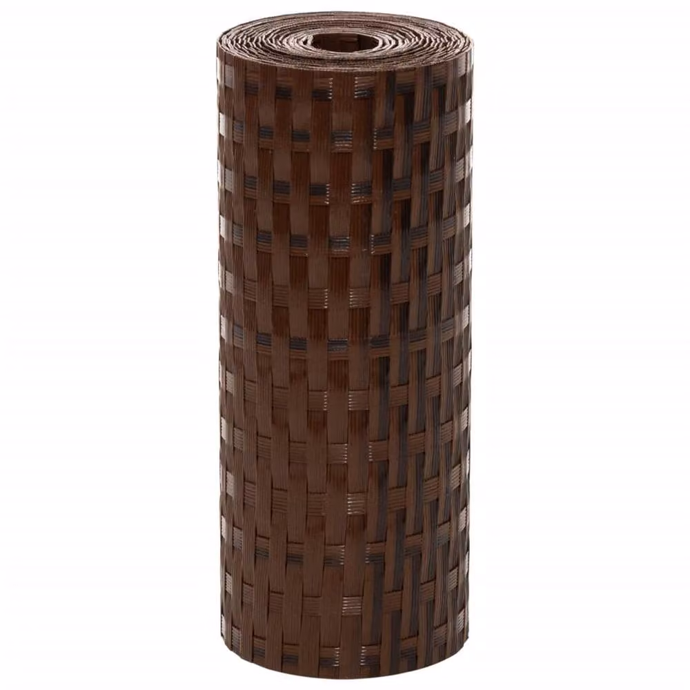 Berkfield Home Decorative Balcony Screens, 10 Pack, Brown and Black, W: 19 cm, H: 255 cm – 4