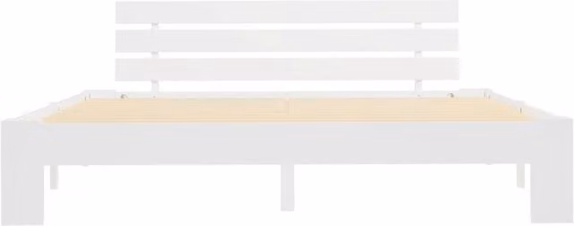 Berkfield Home Modern Super King Bed Frame in White Solid Pine Wood W/D/H: 180 x 200 x 66 cm