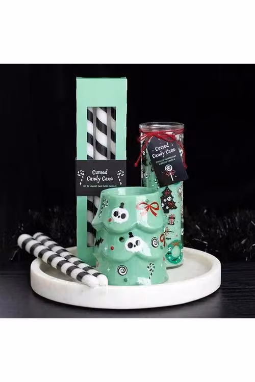 KDMD Creepy Christmas Tree Ceramic Oil Burner and Wax Warmer in Green – 3