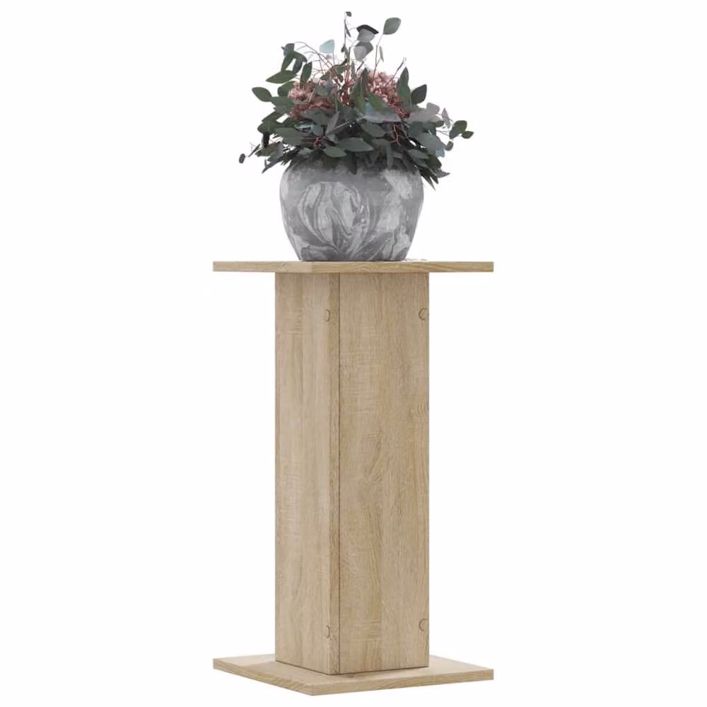 Berkfield Home Set of 2 Sonoma Oak Plant Stands in Brown, W/D/H: 30 x 30 x 60 cm – 2