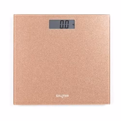Simpa Digital Bathroom Scale in Gold with LCD Display and 180kg Capacity