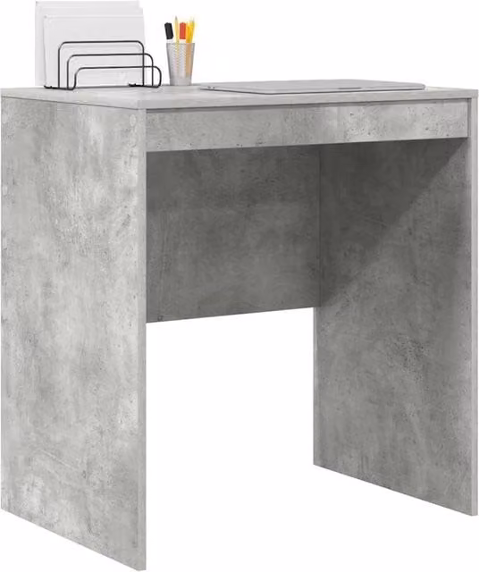 Berkfield Home Modern Writing Desk in Concrete Grey MDF