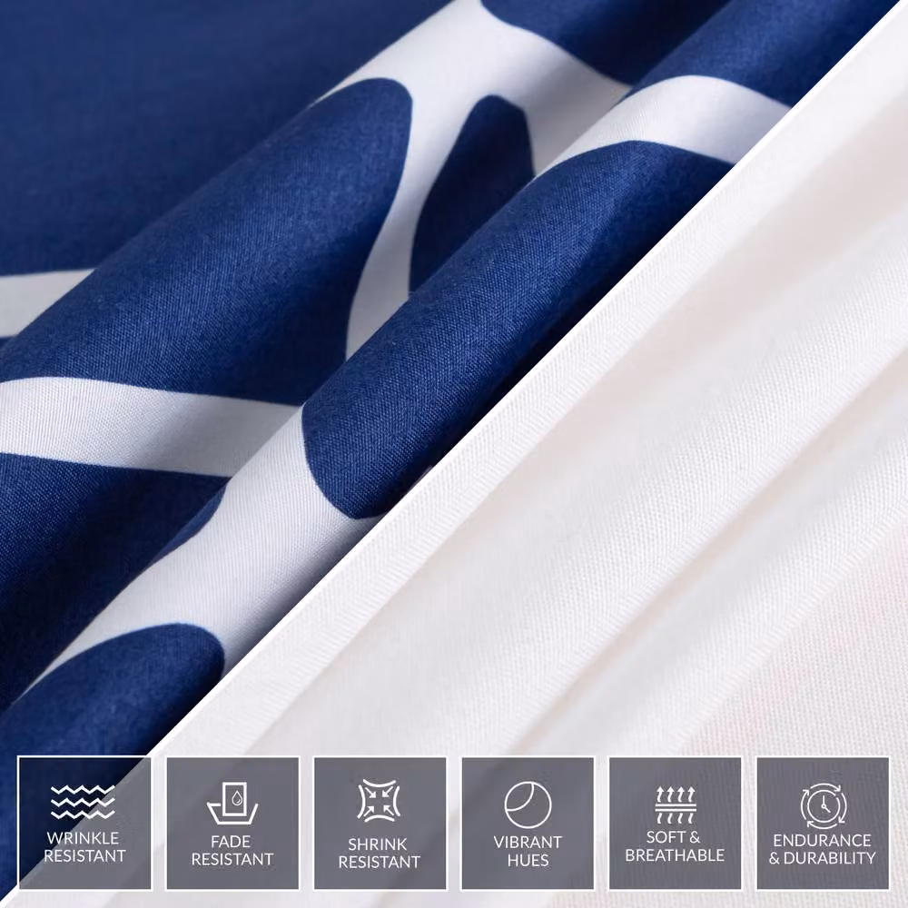 Grace Premium Microfibre Duvet Cover Set in Blue, Super King, 200 x 200 cm – 7