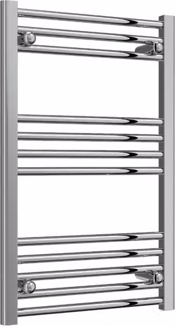 Reina Capo Chrome Heated Towel Rail, Silver, H 80 cm x W 50 cm – 2