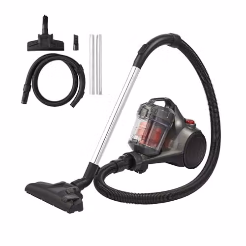 Morphy Richards PowerSphere Cylinder Vacuum, 2L, Grey and Red, Bagless with HEPA Filter and Turbo Brush – 8