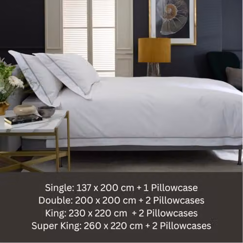 The Lyndon Company Hampstead 200 Thread Count 100% Cotton Duvet Cover Set in Silver – 7