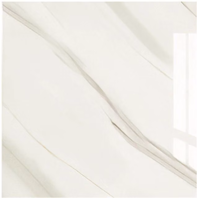 Livingandhome 10-Piece Self-Adhesive White Marble Stone-Look PVC Wallpaper