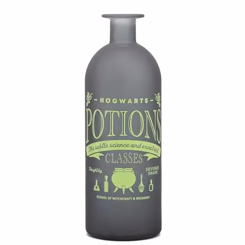 Half Moon Bay Harry Potter Potions Glass Flower Vase, Grey and Multicolour, Height: 20 cm